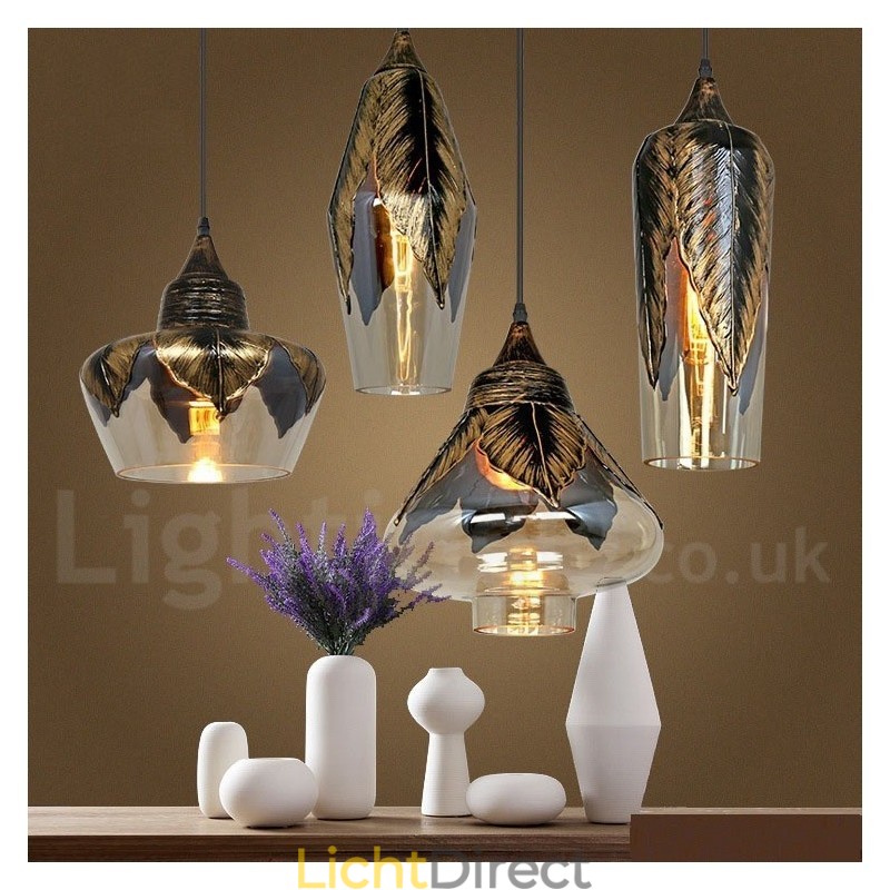 Europese Retro Glazen Hanglamp Lounge Hanglamp