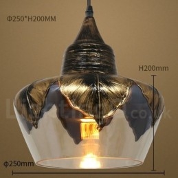 Europese Retro Glazen Hanglamp Lounge Hanglamp