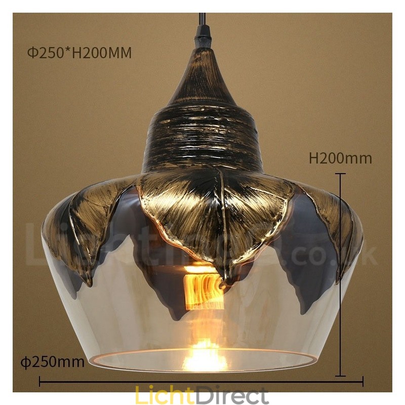 Europese Retro Glazen Hanglamp Lounge Hanglamp