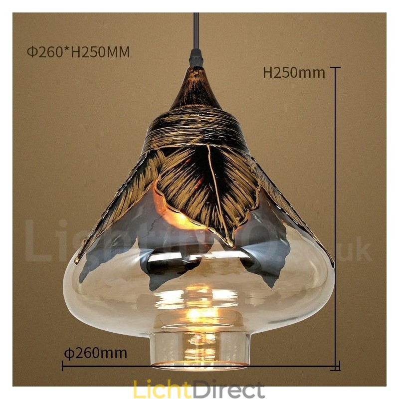 Europese Retro Glazen Hanglamp Lounge Hanglamp