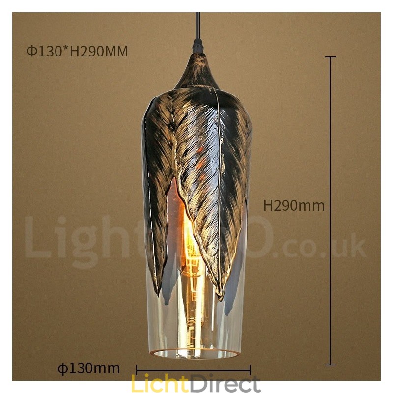 Europese Retro Glazen Hanglamp Lounge Hanglamp