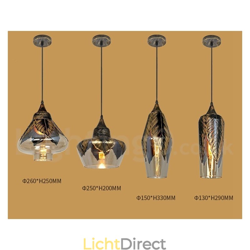 Europese Retro Glazen Hanglamp Lounge Hanglamp