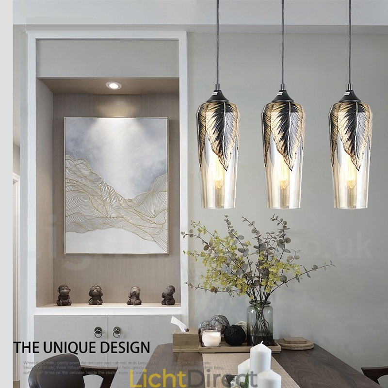 Europese Retro Glazen Hanglamp Lounge Hanglamp