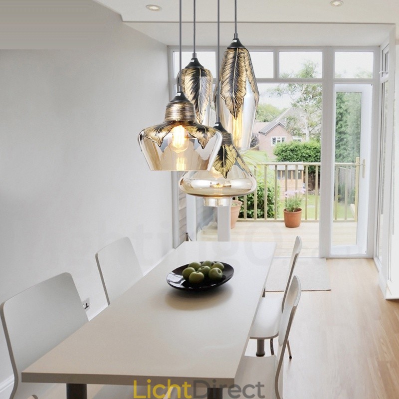 Europese Retro Glazen Hanglamp Lounge Hanglamp