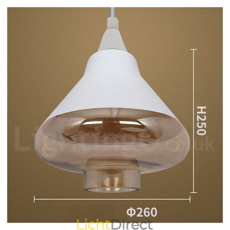 Europese Retro Lounge Glazen Hanglamp