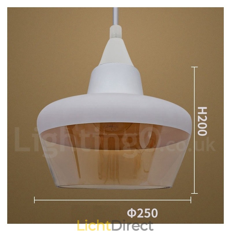 Europese Retro Lounge Glazen Hanglamp