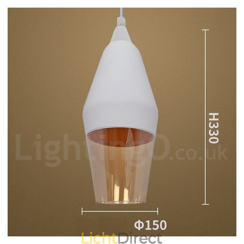 Europese Retro Lounge Glazen Hanglamp