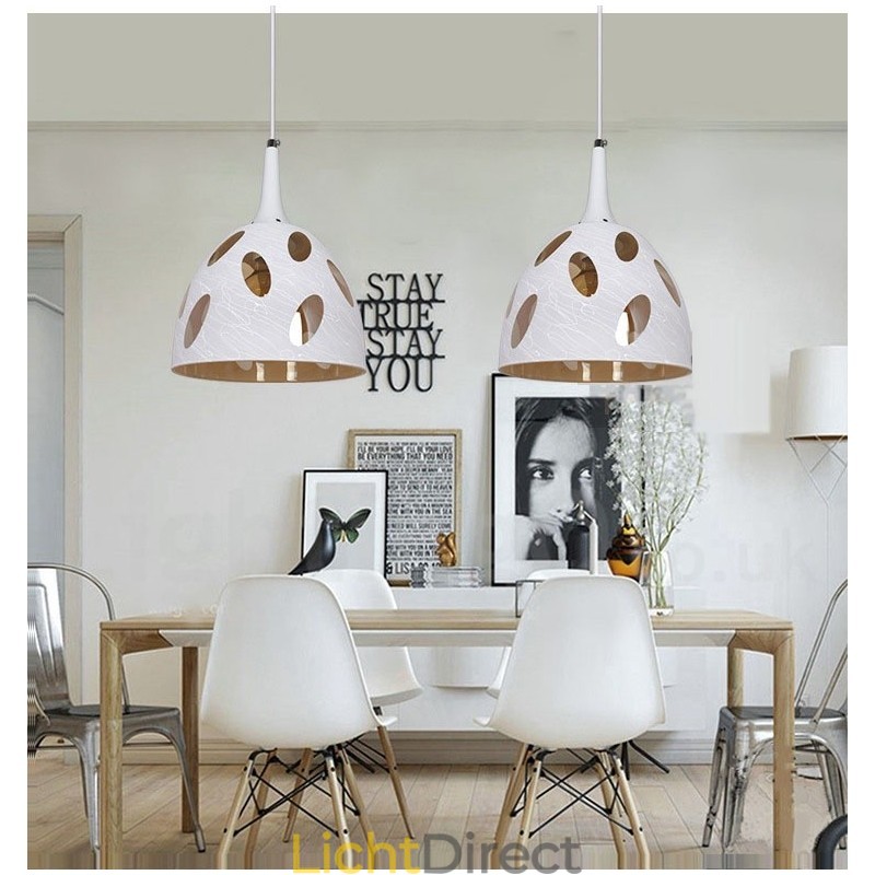 Moderne eigentijdse lounge glazen hanglamp