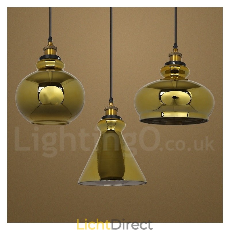Europese glazen hanglamp