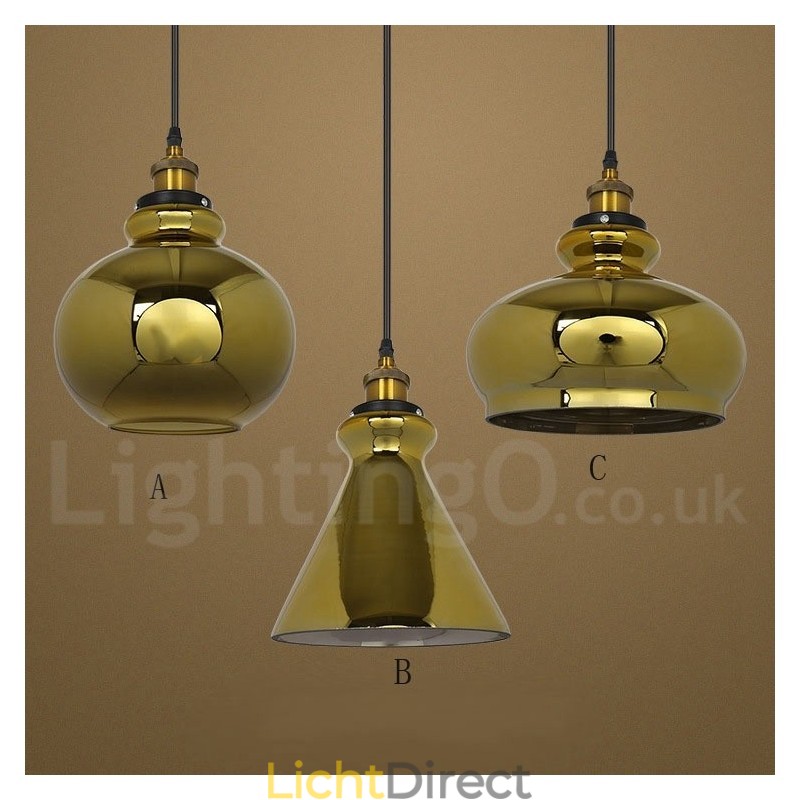 Europese glazen hanglamp