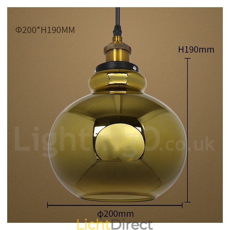 Europese glazen hanglamp