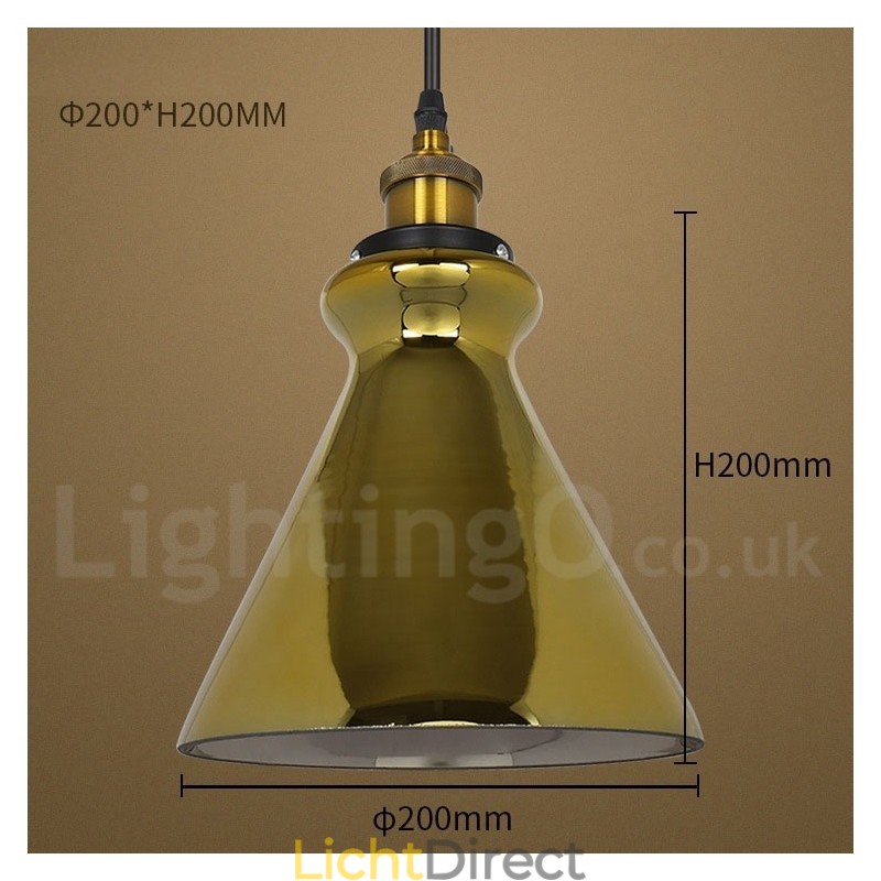 Europese glazen hanglamp