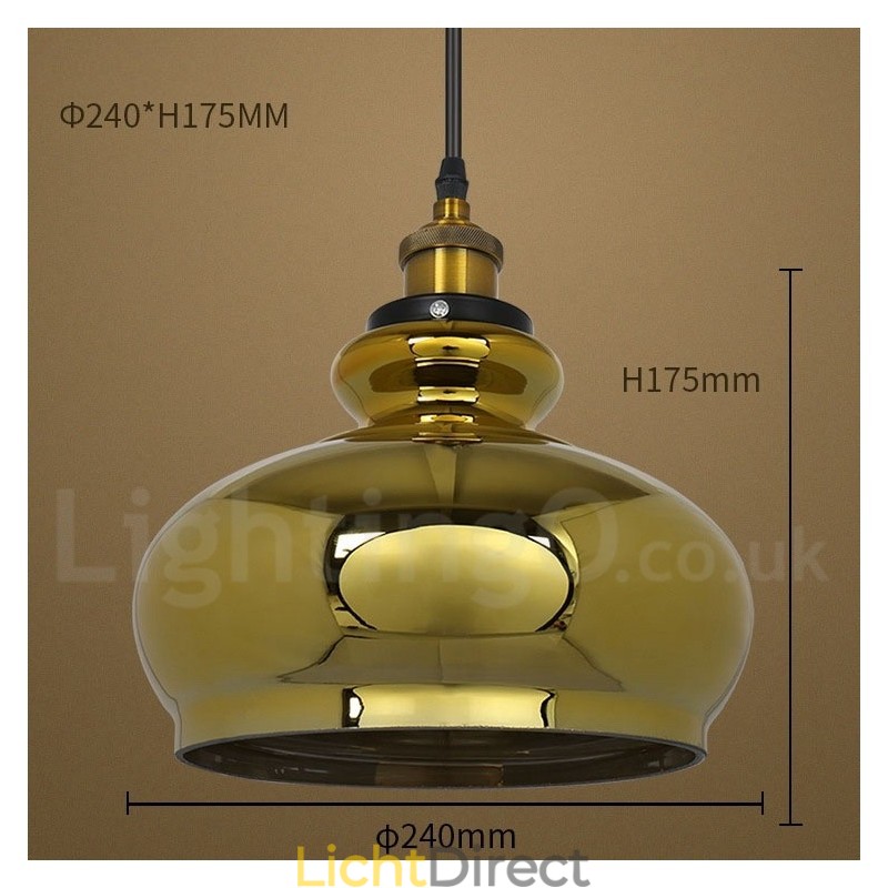 Europese glazen hanglamp