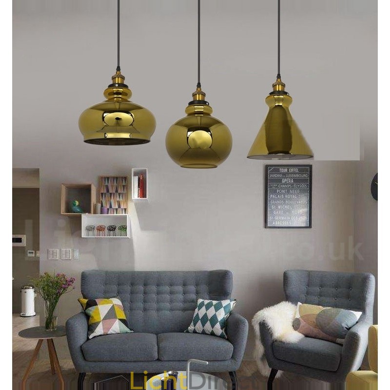 Europese glazen hanglamp