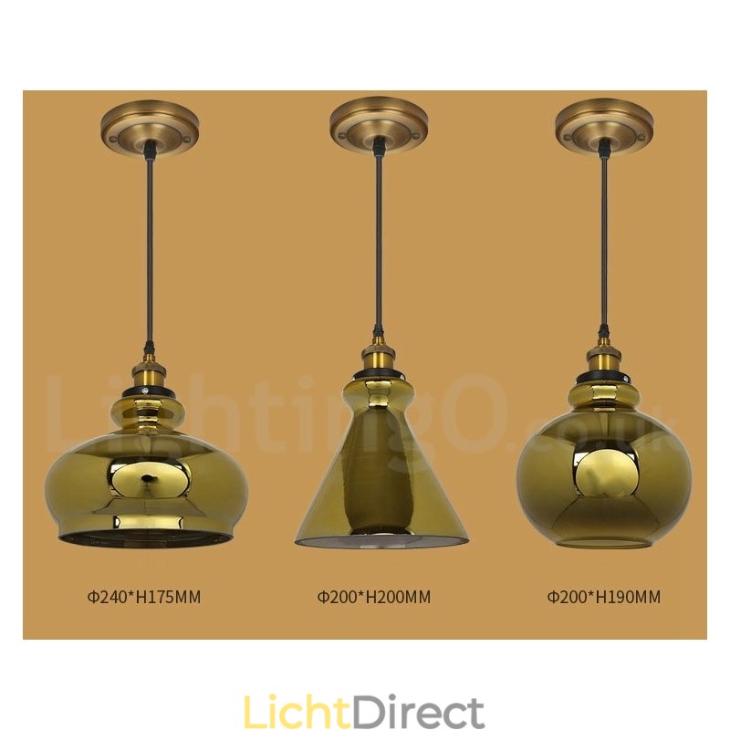 Europese glazen hanglamp