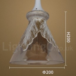 Europese moderne eigentijdse lounge glazen hanglamp