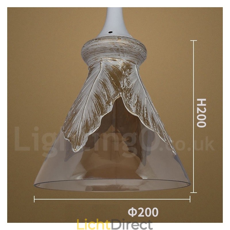 Europese moderne eigentijdse lounge glazen hanglamp