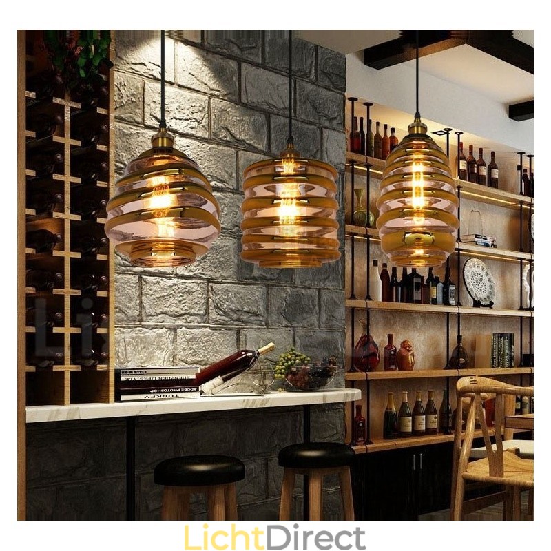 Europese glazen hanglamp Café Lounge hanglamp