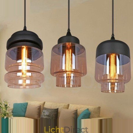 Rustieke glazen hanglamp Europese lounge hanglamp Rustieke glazen hanglamp Europese lounge hanglamp