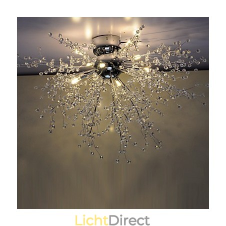 Moderne Globe Crystal Chrome Metalen Kroonluchter Moderne Globe Crystal Chrome Metalen Kroonluchter