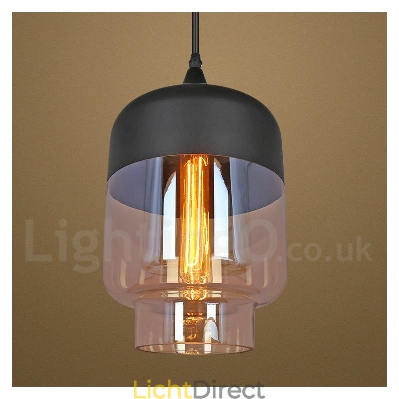 Rustieke glazen hanglamp Europese lounge hanglamp