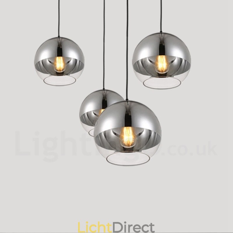 1 Lichts Moderne Hedendaagse Plating Café Glazen Hanglamp
