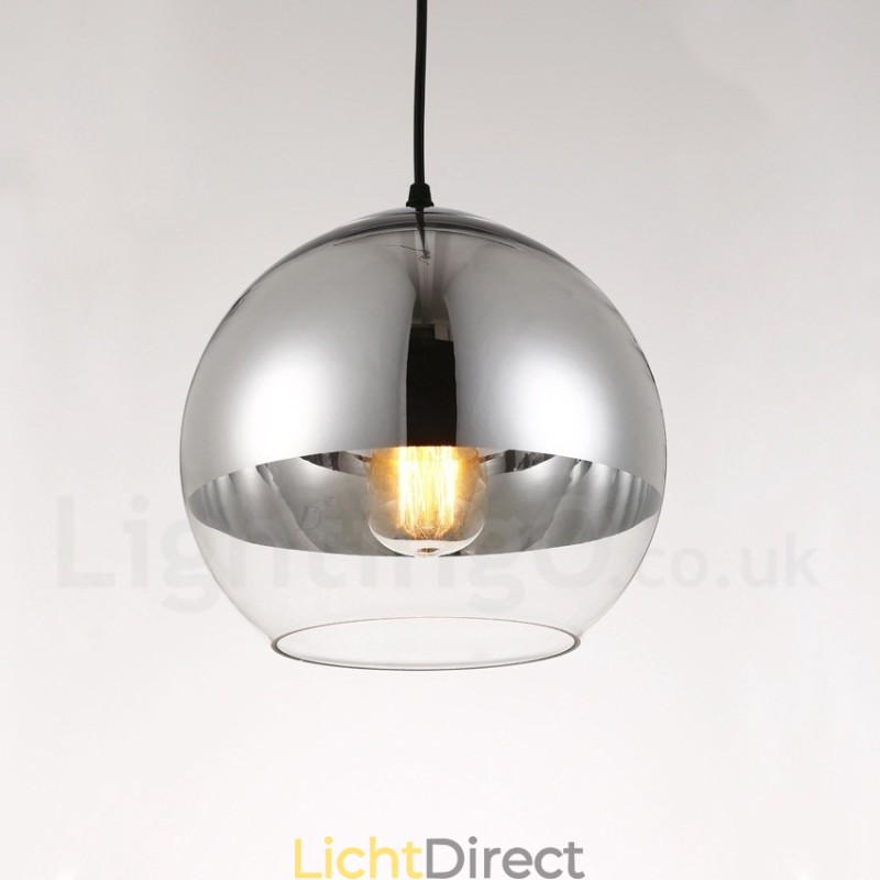 1 Lichts Moderne Hedendaagse Plating Café Glazen Hanglamp