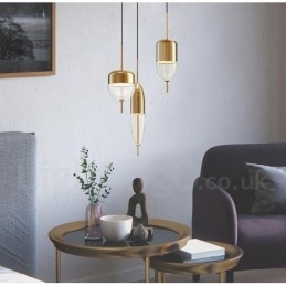 1 Lichts Moderne Hedendaagse Glazen Hanglamp