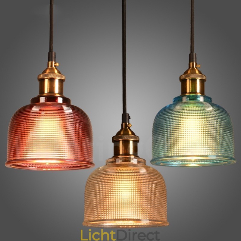 1 Lichts Moderne Hedendaagse Café Multi Kleuren Glazen Hanglamp