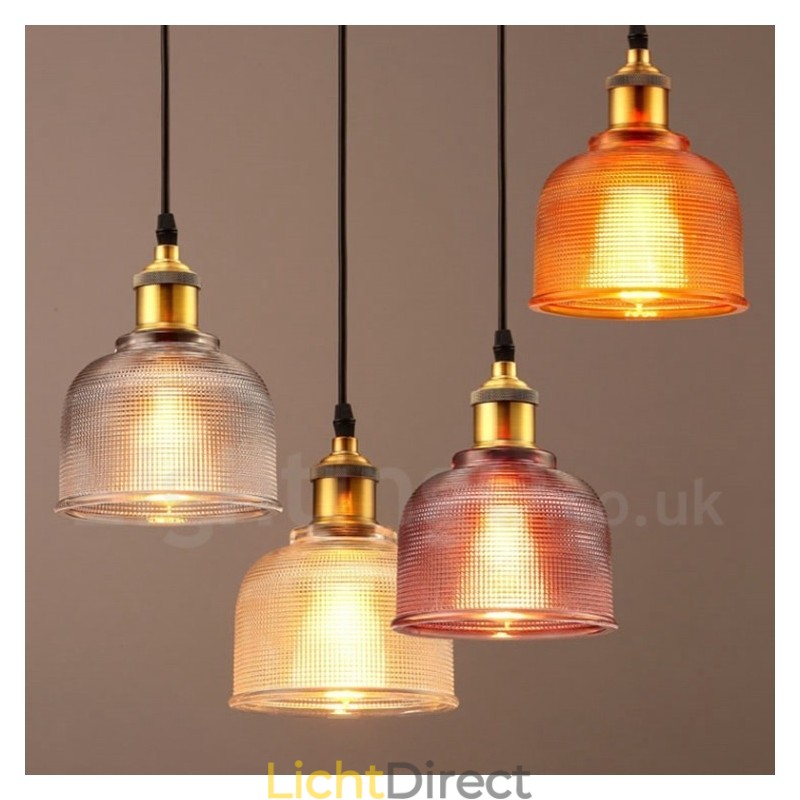 1 Lichts Moderne Hedendaagse Café Multi Kleuren Glazen Hanglamp