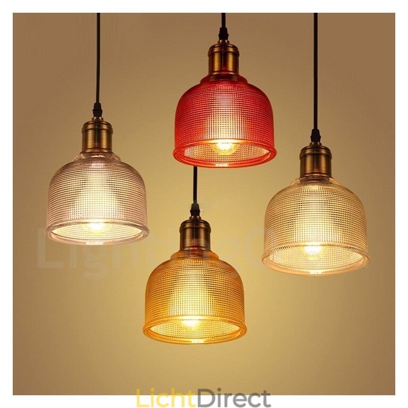 1 Lichts Moderne Hedendaagse Café Multi Kleuren Glazen Hanglamp