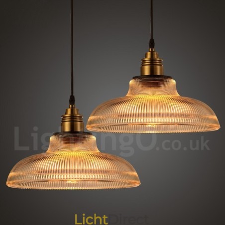 1-lichts vintage glazen hanglamp 1-lichts vintage glazen hanglamp