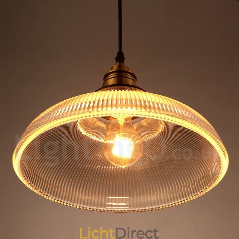 1-lichts vintage glazen hanglamp