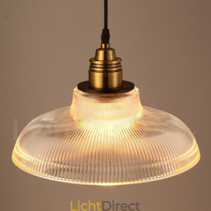 1-lichts vintage glazen hanglamp