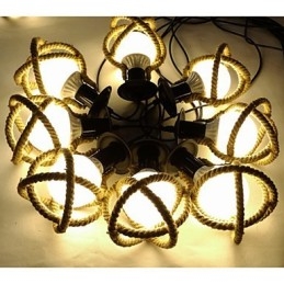 Touwlamp Kroonluchter Kleding lang Creatief De Hemelse Meiden Strooien Bloesems. Spinnenlamp