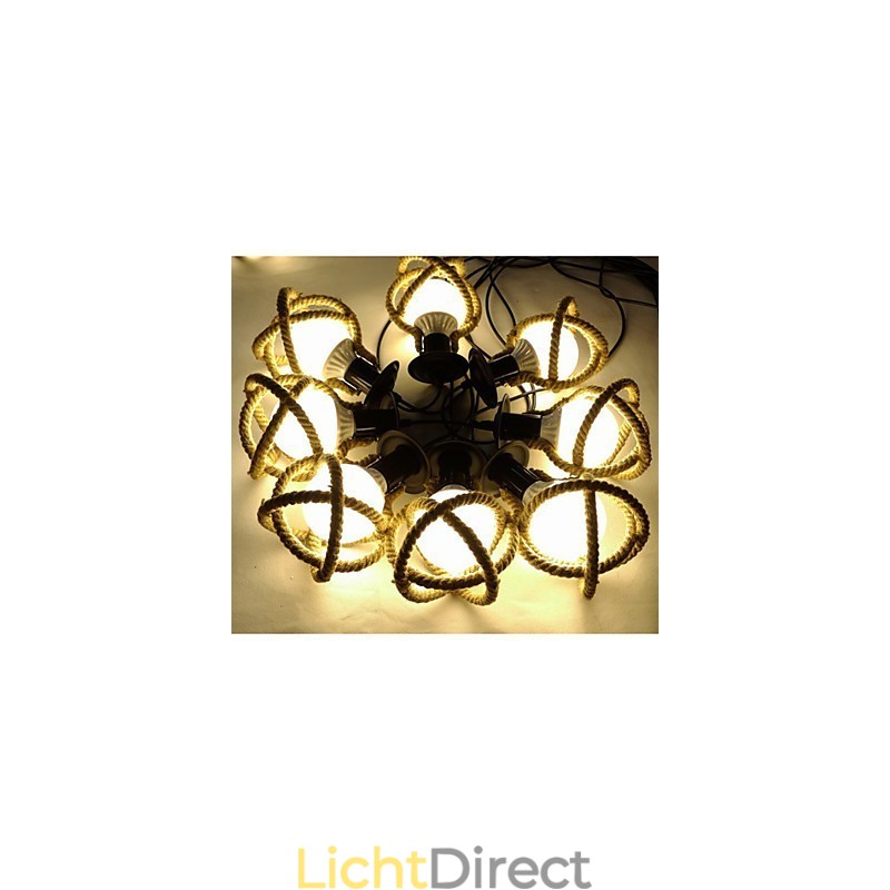 Touwlamp Kroonluchter Kleding lang Creatief De Hemelse Meiden Strooien Bloesems. Spinnenlamp