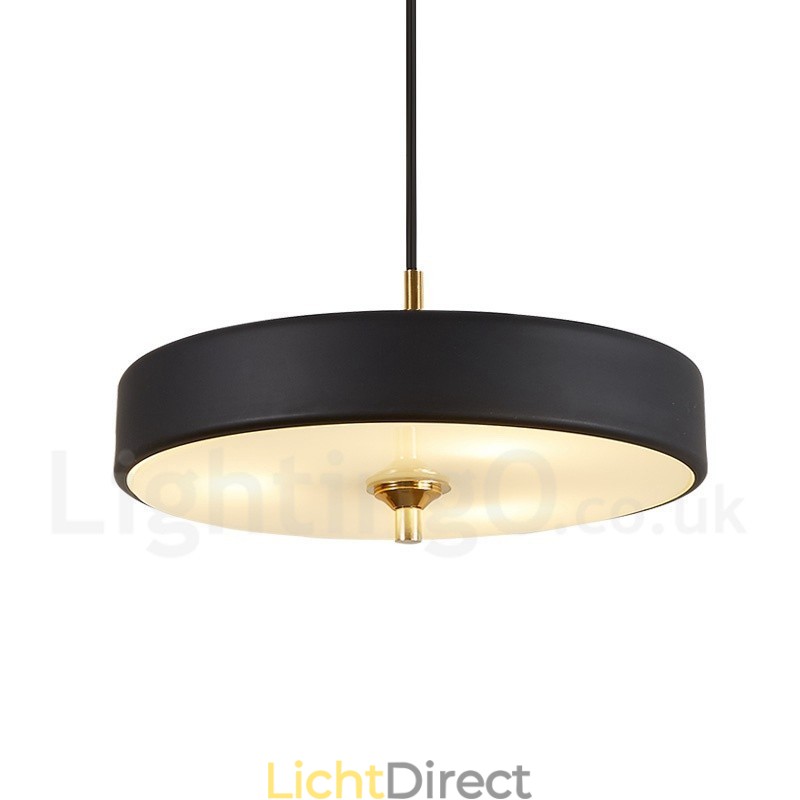 1-lichts moderne, eigentijdse luxe hanglamp met glazen kap