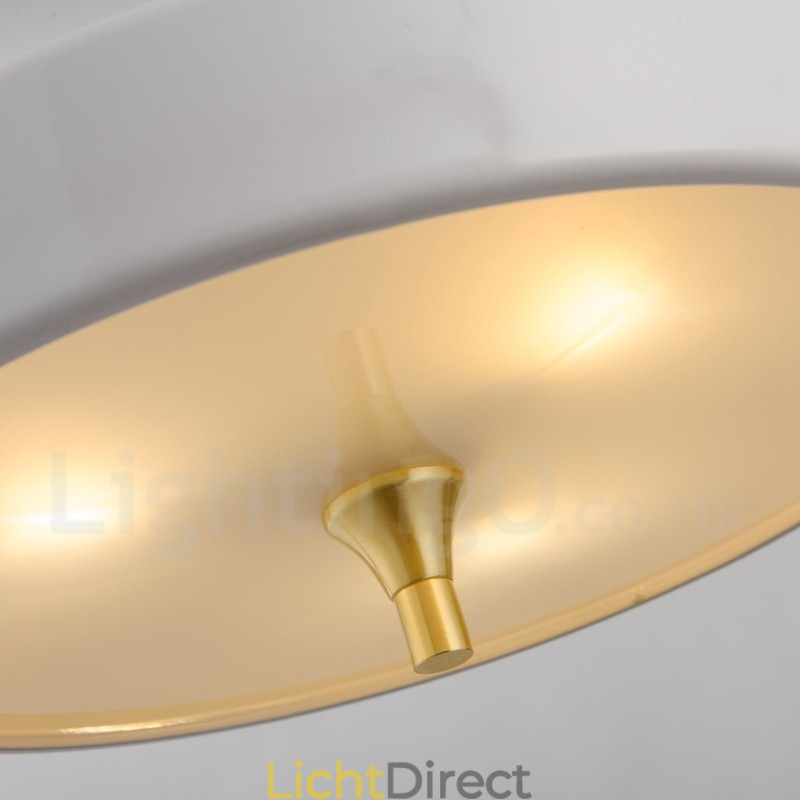 1-lichts moderne, eigentijdse luxe hanglamp met glazen kap