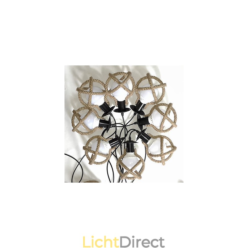Touwlamp Kroonluchter Kleding lang Creatief De Hemelse Meiden Strooien Bloesems. Spinnenlamp