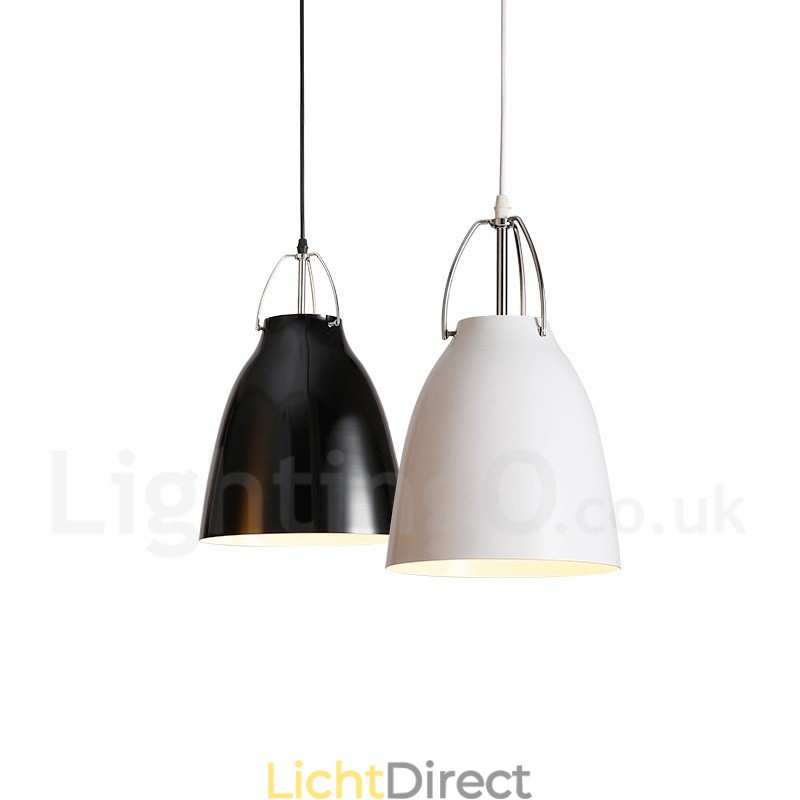 1-lichts moderne, eigentijdse hanglamp van aluminiumlegering met kap van aluminiumlegering