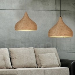 1-lichts retro rustieke henneptouw hanglamp met henneptouw kap