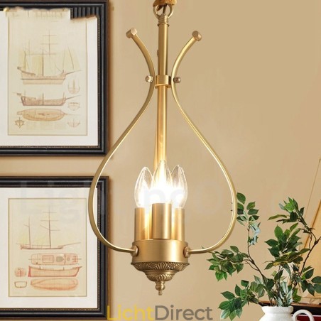 4-lichts retro rustieke luxe messing hanglamp kroonluchter 4-lichts retro rustieke luxe messing hanglamp kroonluchter