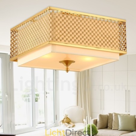 4-lichts retro rustieke luxe messing hanglamp kroonluchter met stoffen kap 4-lichts retro rustieke luxe messing hanglamp kroonluchter met stoffen kap