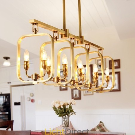 Retro Rustieke Luxe Messing Hanglamp Kroonluchter Retro Rustieke Luxe Messing Hanglamp Kroonluchter