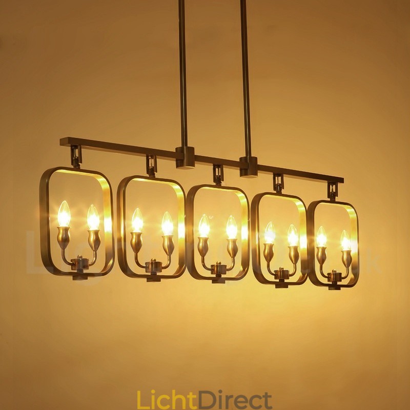 Retro Rustieke Luxe Messing Hanglamp Kroonluchter