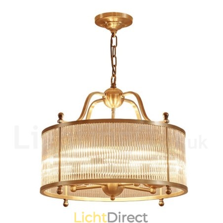 5-lichts retro rustieke luxe messing hanglamp kroonluchter met glazen kap 5-lichts retro rustieke luxe messing hanglamp kroonluchter met glazen kap
