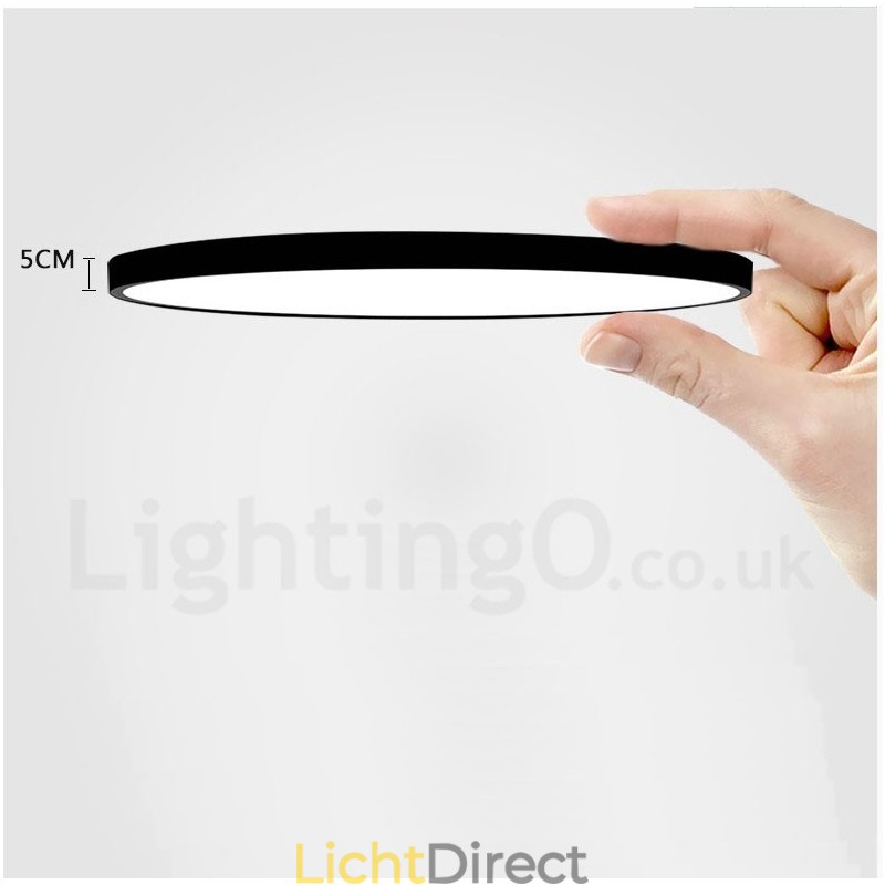Ultradunne dimbare moderne eigentijdse Scandinavische stijl plafondlampen met acryl kap met afstandsbediening. Kan ook als wandlamp worden gebruikt.