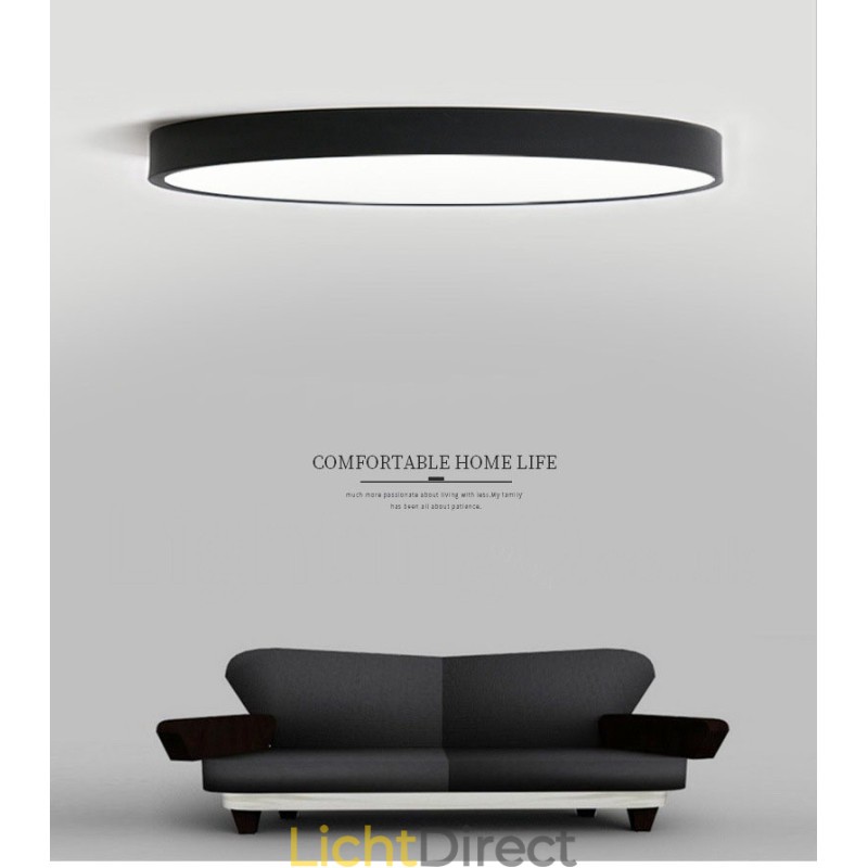 Ultradunne dimbare moderne eigentijdse Scandinavische stijl plafondlampen met acryl kap met afstandsbediening. Kan ook als wandlamp worden gebruikt.