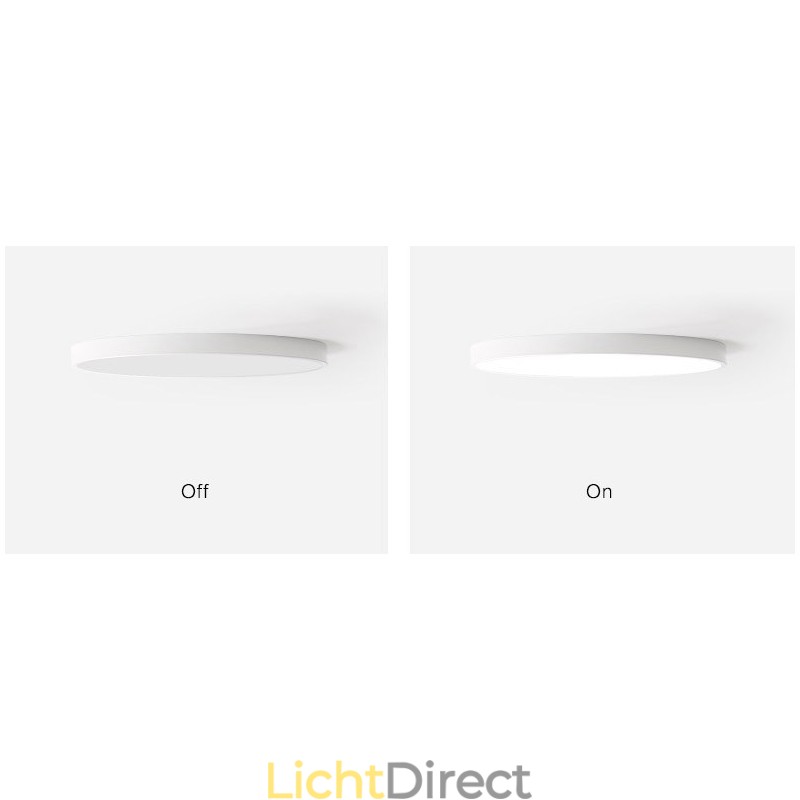 Ultradunne dimbare moderne eigentijdse Scandinavische stijl plafondlampen met acryl kap met afstandsbediening. Kan ook als wandlamp worden gebruikt.