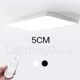 Dimbare moderne eigentijdse Scandinavische stijl plafondlampen met acryl kap en afstandsbediening